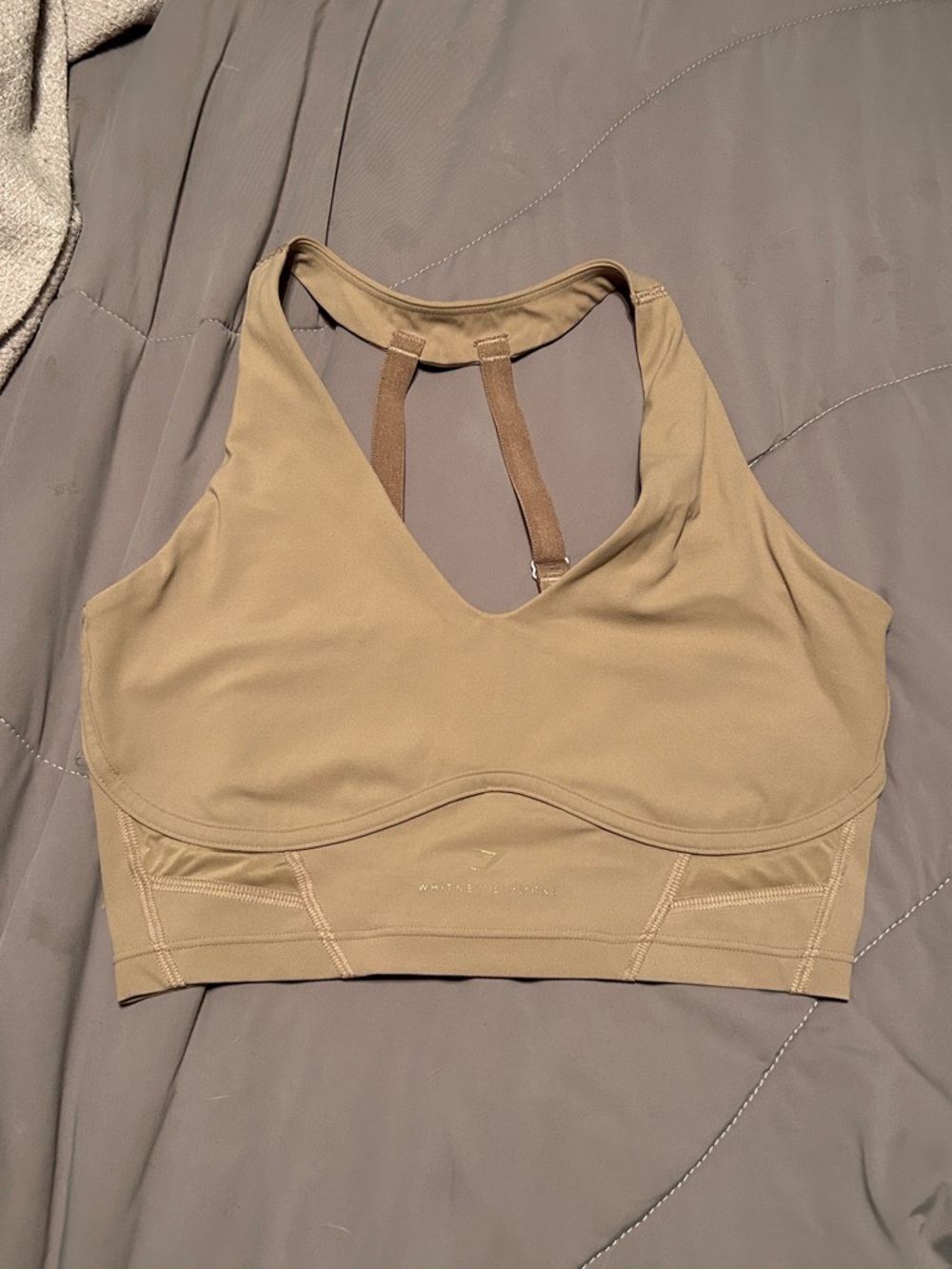 Whitney Simmons x Gymshark Longline Sports Bra - Tan